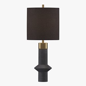 Uttermost Black Label Edge Table Lamp Black