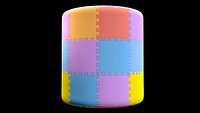 Foam Floor Puzzle Substance PBR material and textures