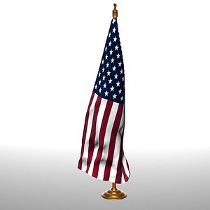3D usa table flag t model