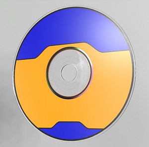 CD DVD Disk PBR 6 3D model