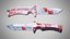 Cuchillo 7 Blossom Pink FT con sangre