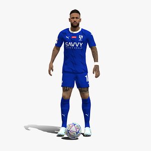 3D Rigged Neymar Animation Al-Hilal 2024