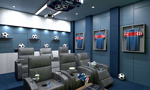 3D model Home Cinema  Football  Concept