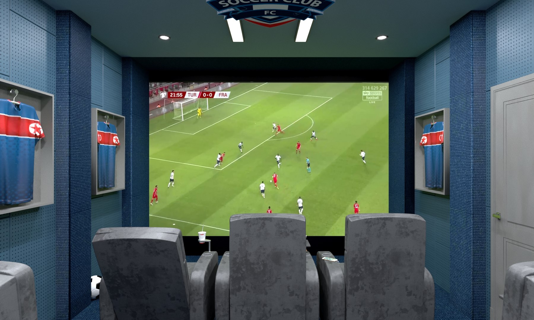 3D model Home Cinema Football Concept - TurboSquid 1753646