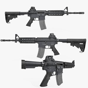 3D model Assault rifle M4A1