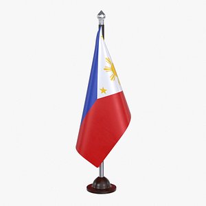 3D Philippines Flag Stand