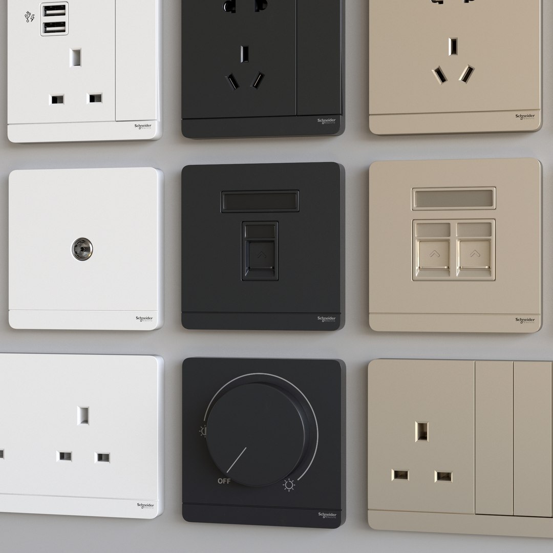 Socket Outlet Plug 3D - TurboSquid 1676336
