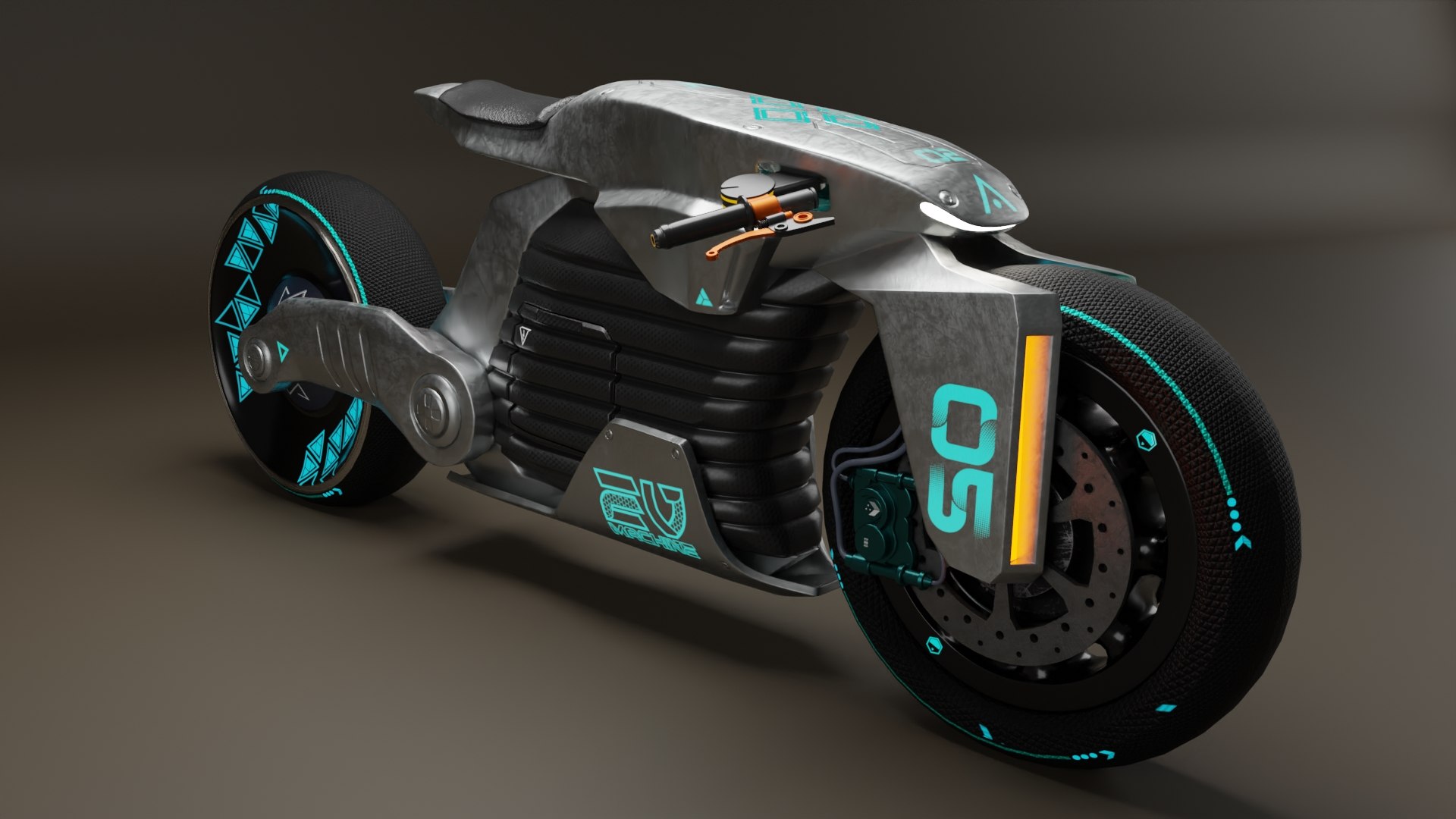 Sci-Fi Concept Bike 2 3D - TurboSquid 1891712