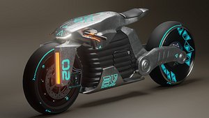 Sci-Fi concept Bike 2 3D