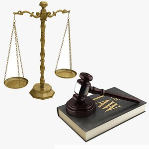 Balance Gavel and Law Book