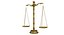 Mazo de equilibrio y libro de leyes