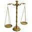 Mazo de equilibrio y libro de leyes