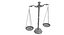 Mazo de equilibrio y libro de leyes
