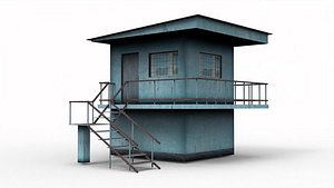 Railway Building 3D model
