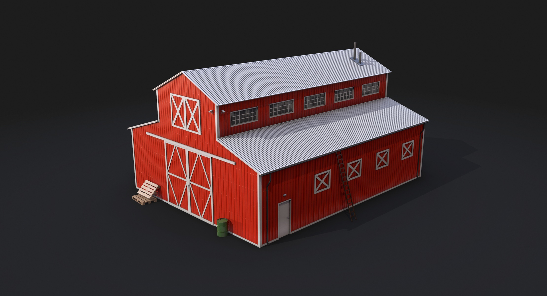 Red Barn 8 3D - TurboSquid 2148532
