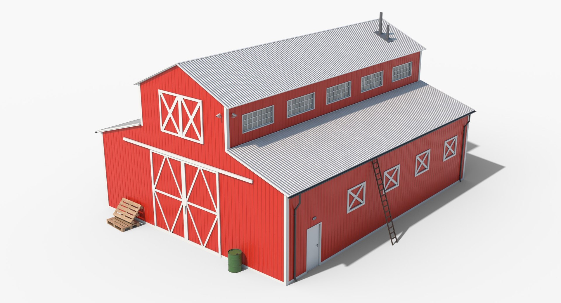 Red Barn 8 3D - TurboSquid 2148532