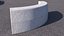 Concrete Curb Rounded