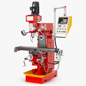 3D Milling Machine Red