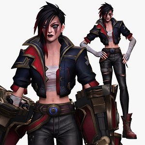 3D Vi Arcane 2 Ready for Game and animation league of legends model