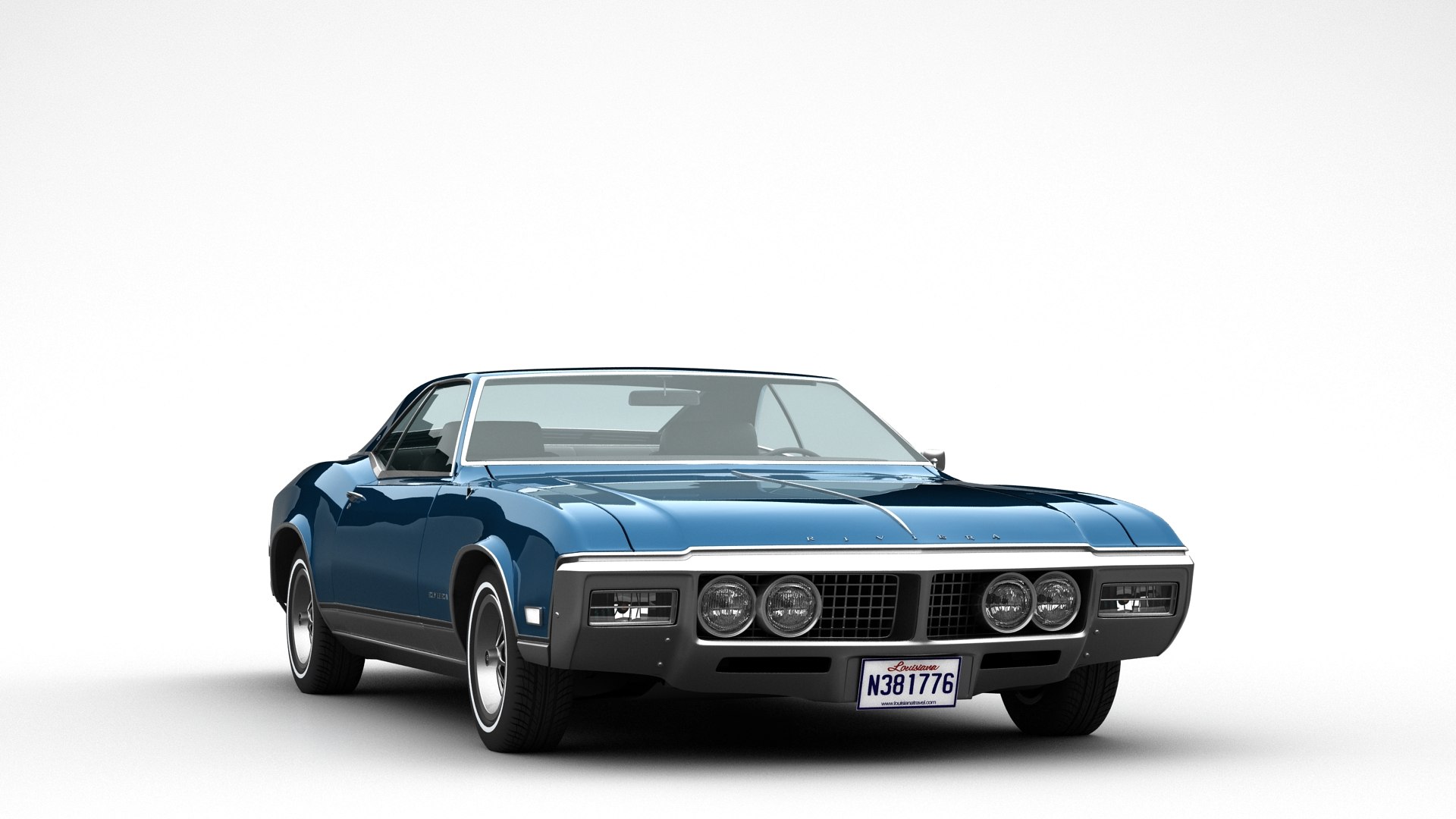 Buick Riviera 1968 3D Model - TurboSquid 2010538