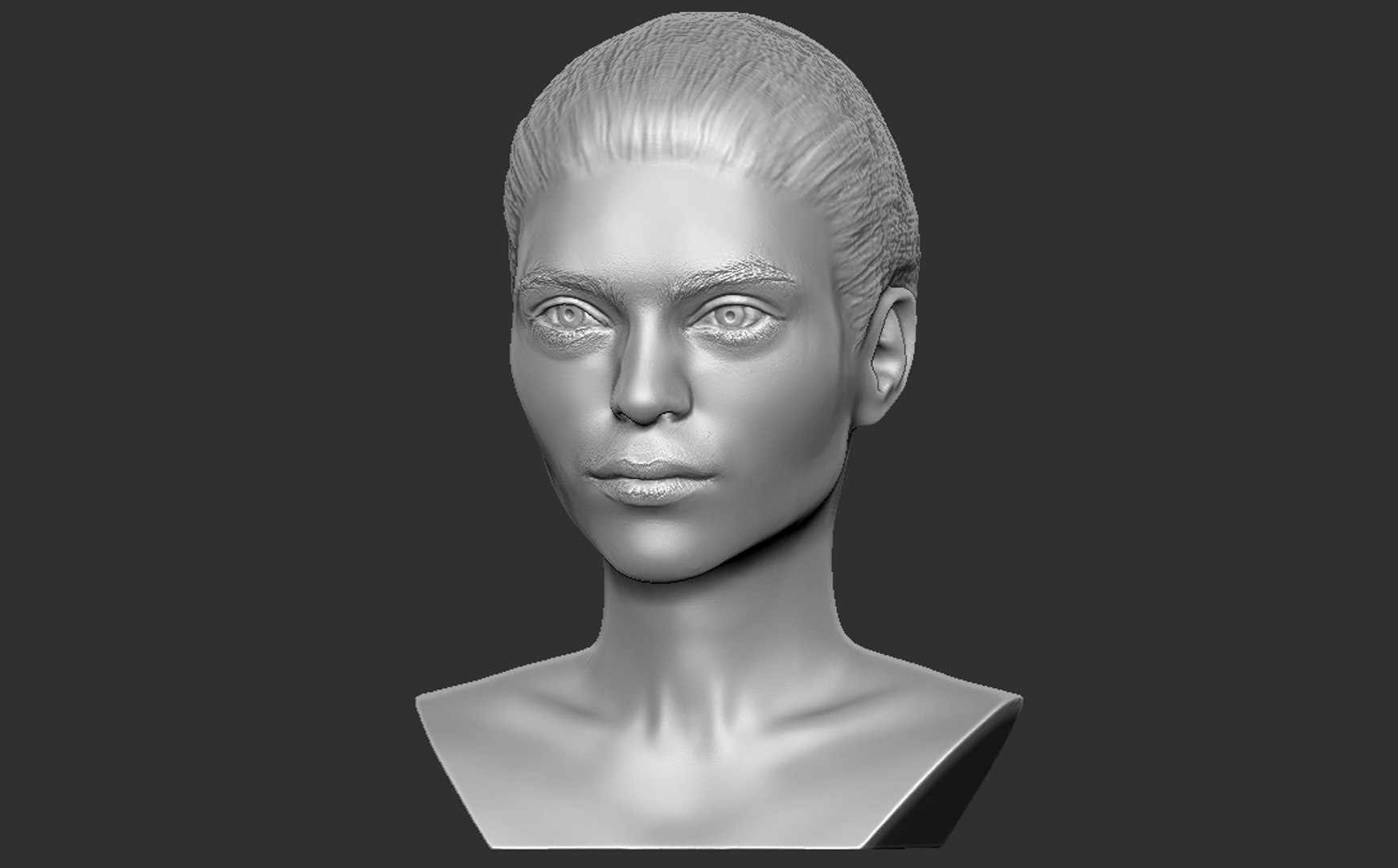 3D Bust Woman Printing - TurboSquid 1656540