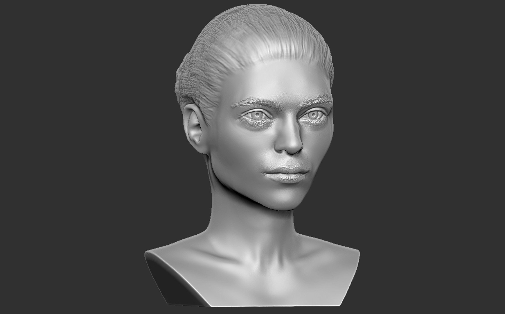 3D Bust Woman Printing - TurboSquid 1656540