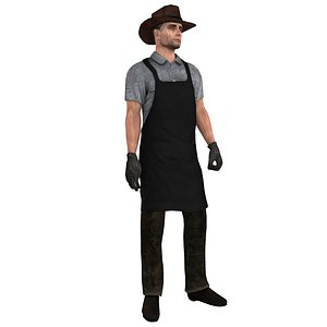 Wild West Blacksmith Rigged