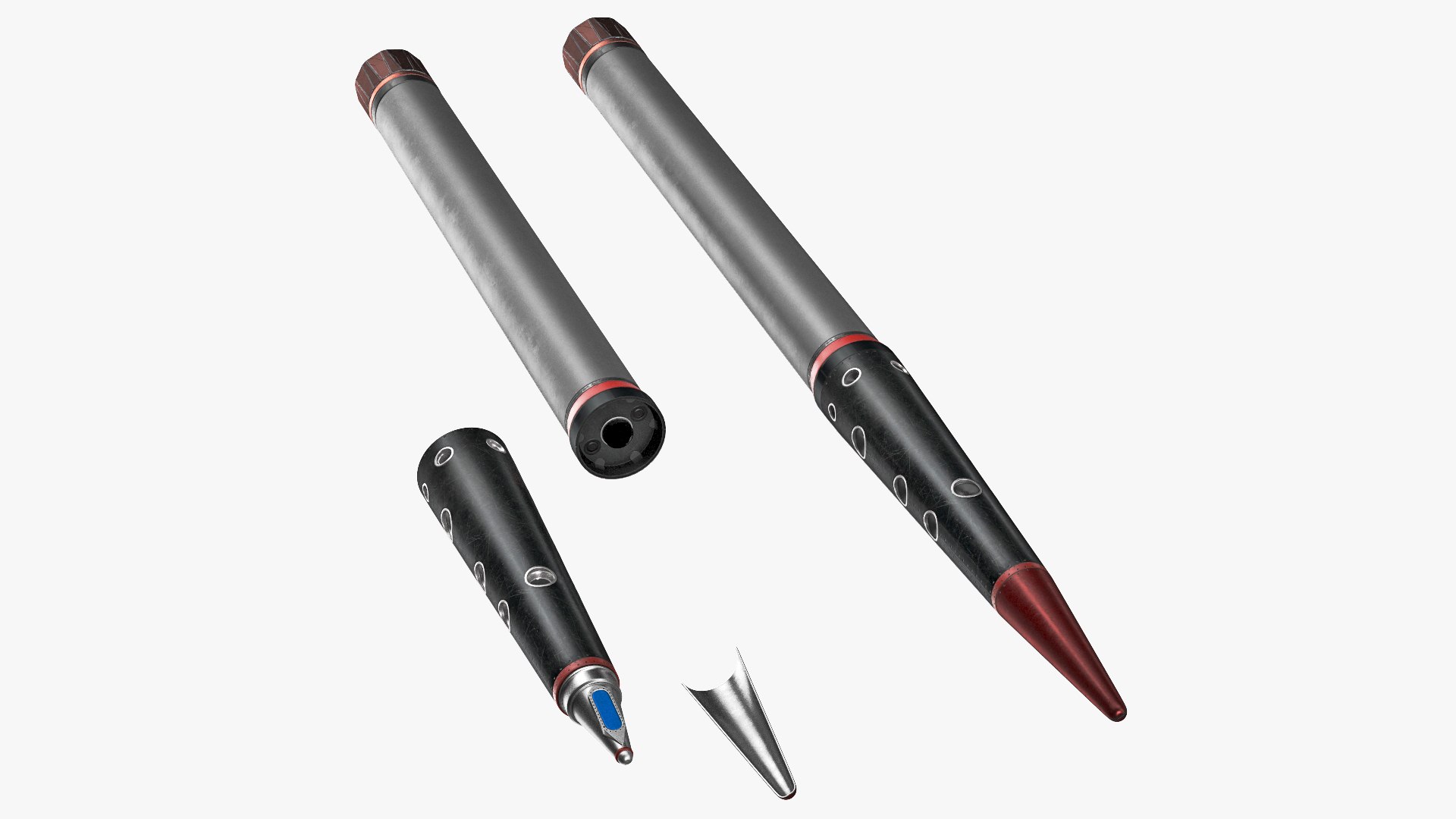 Anti Ballistic Missile Set 3D model preview