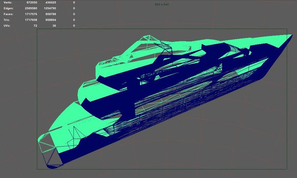 3D модель GDG Yacht - TurboSquid 1543332