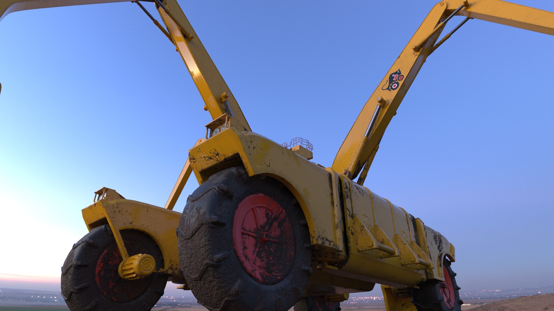Futuristic Construction Machine 3D - TurboSquid 1369943