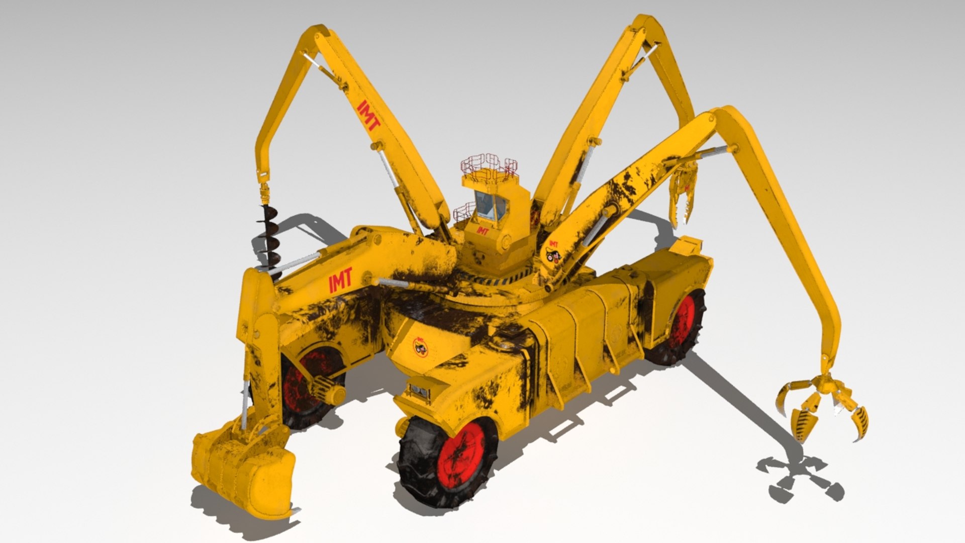 Futuristic Construction Machine 3D - TurboSquid 1369943
