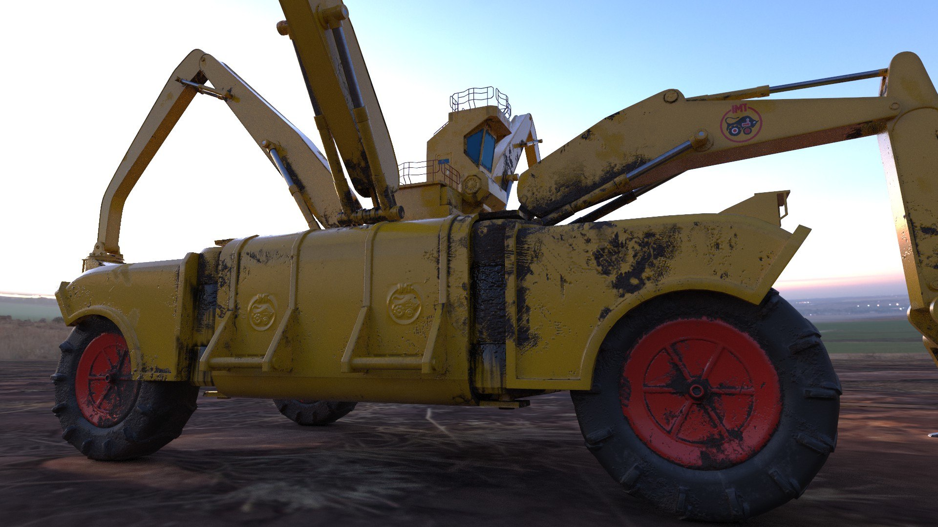 Futuristic Construction Machine 3D - TurboSquid 1369943