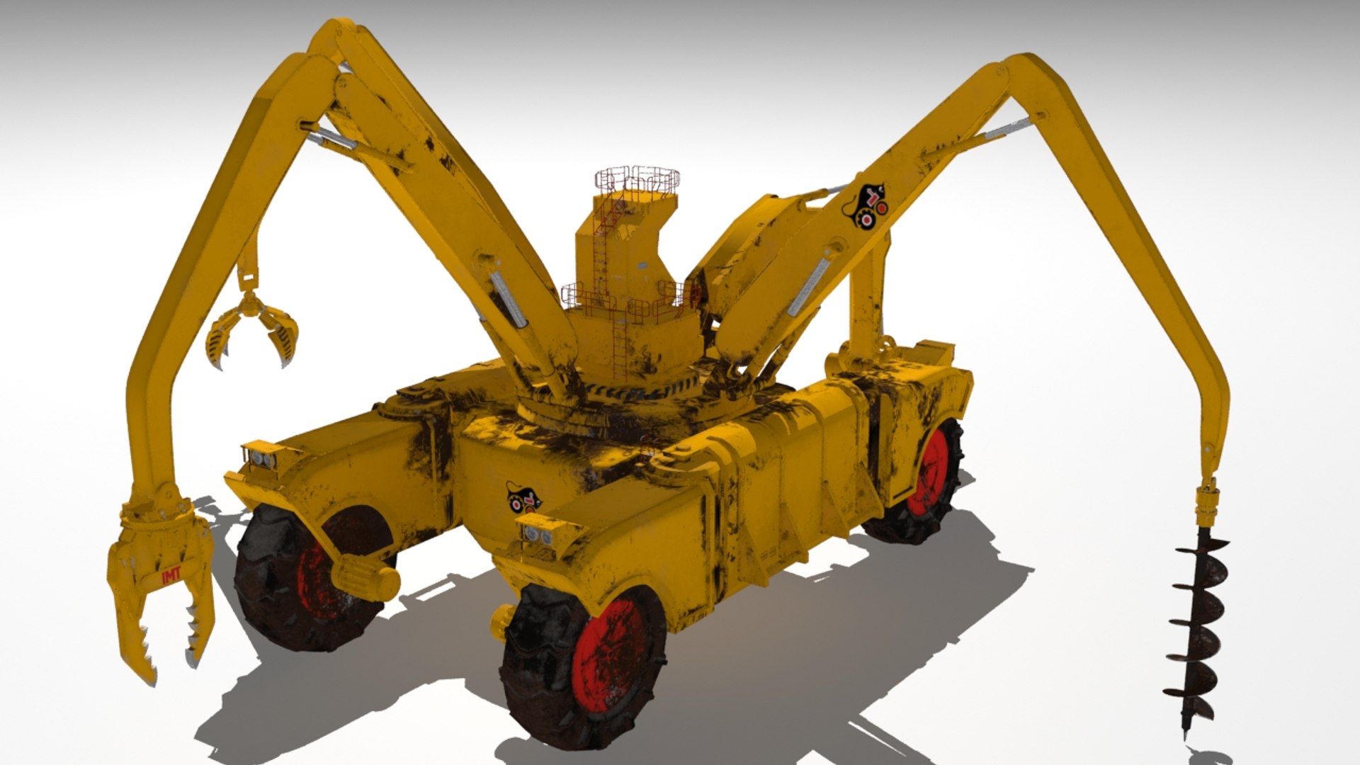 Futuristic Construction Machine 3D - TurboSquid 1369943