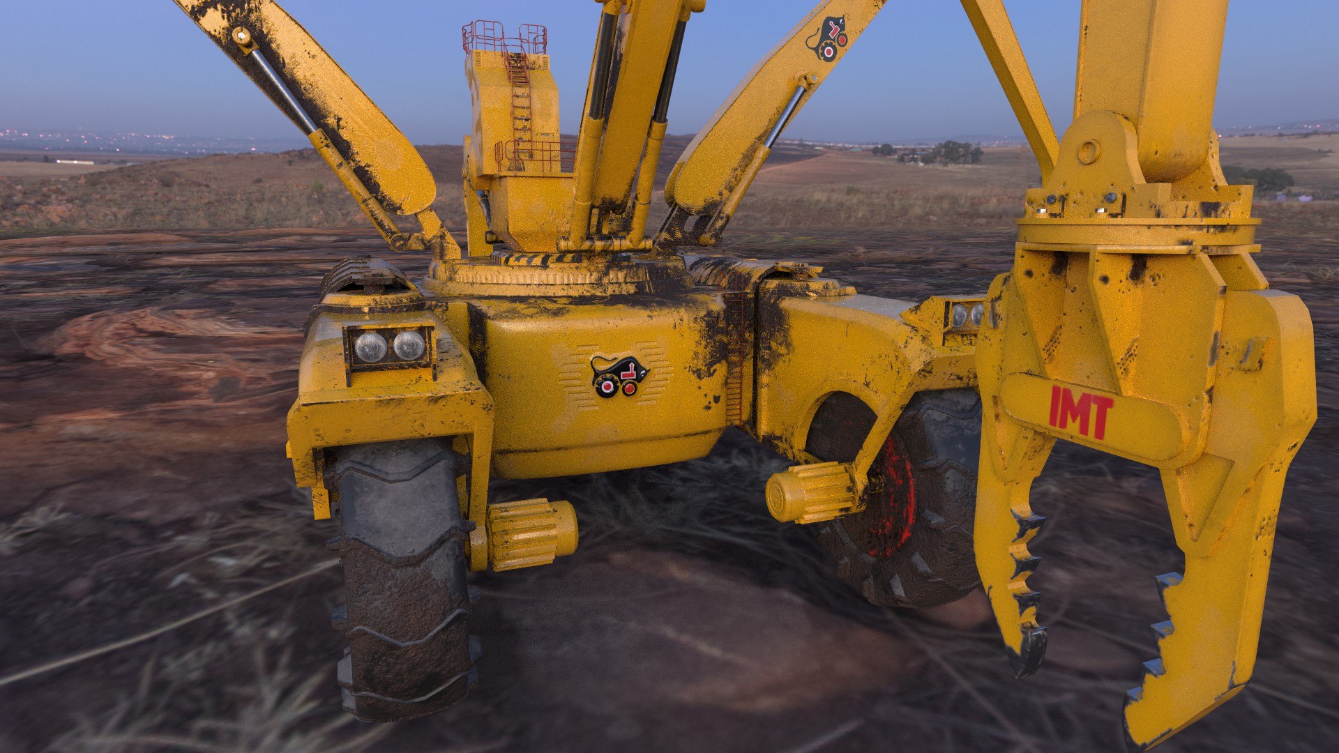 Futuristic Construction Machine 3D - TurboSquid 1369943