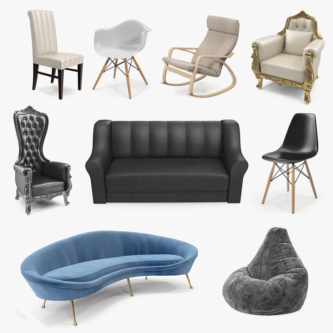 Furnishings Collection 3 3D model preview