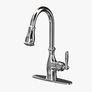Moen Chrome Classic Style Kitchen Faucet with Deck Plate