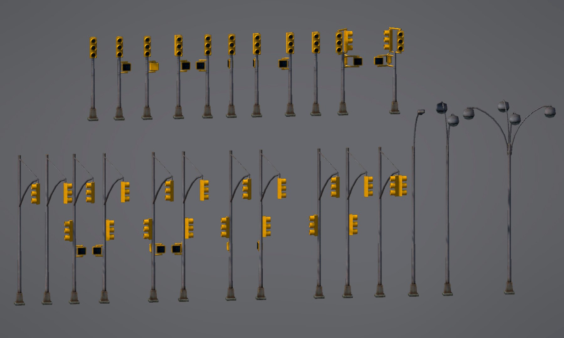assets set 3D model https://p.turbosquid.com/ts-thumb/tt/nL3u8z/2kyO1NwB/traffic_lights_lampposts_v1/jpg/1559837202/1920x1080/fit_q87/0adbd5d5c0a90110361b71b5eec8243fc104a557/traffic_lights_lampposts_v1.jpg