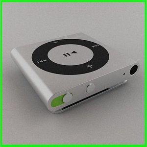 apple ipod shuffle 4g 3d model