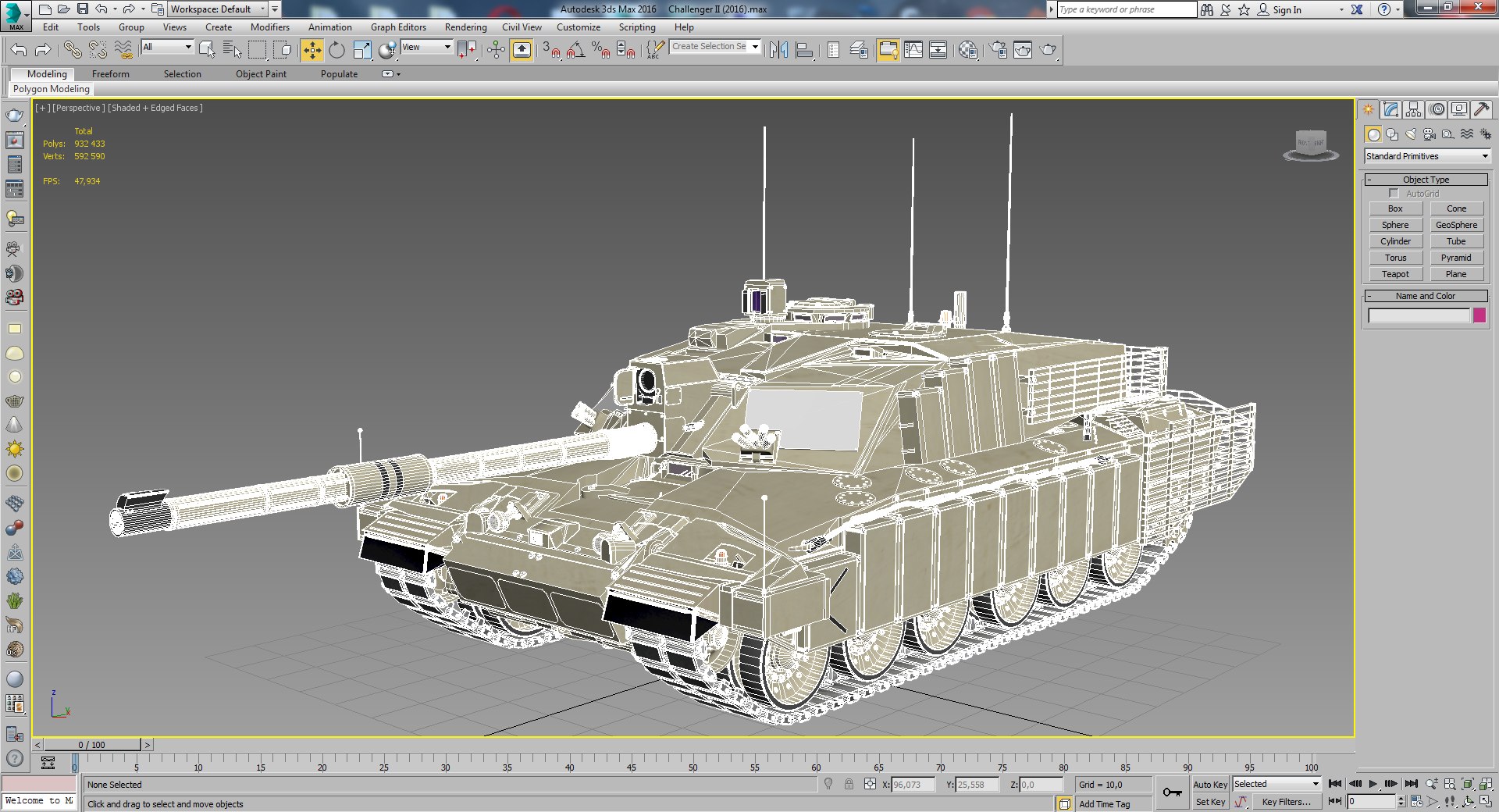 Max Challenger 2 Mbt Tank