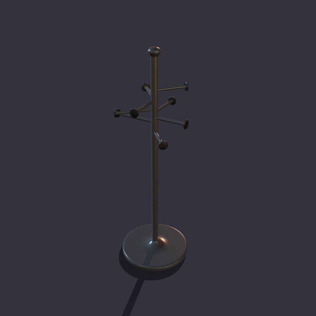 Coat stand danish 3D model - TurboSquid 1604395