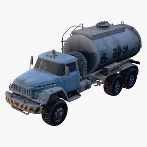 Old Truck 6x6 Fuel Tanker 80s M1