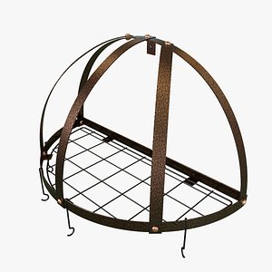 3D dome pot rack model
