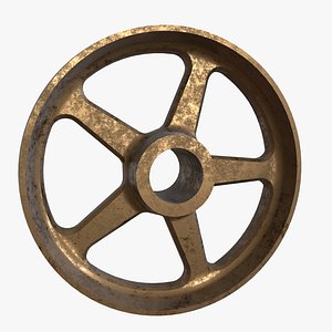 bronze wheel spokes 3D model