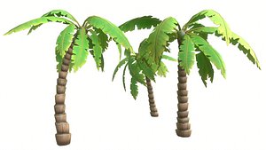 cartoon palm tree model