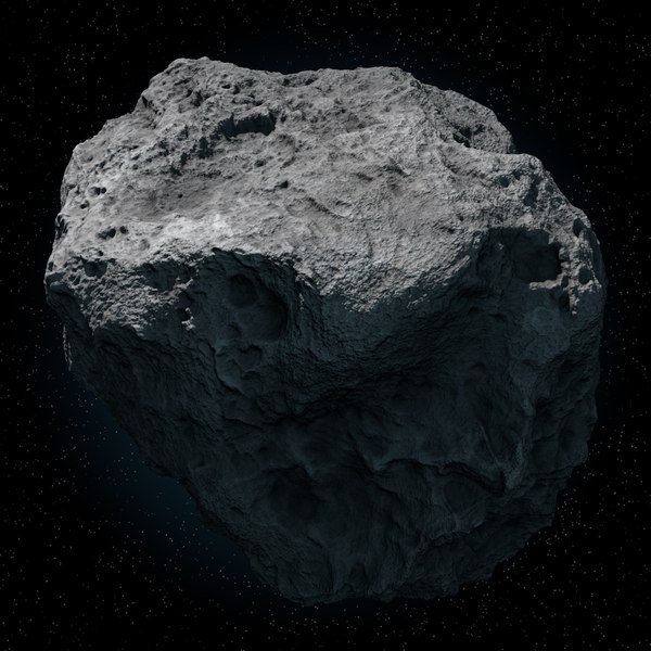 3d model asteroid meteoroid rock