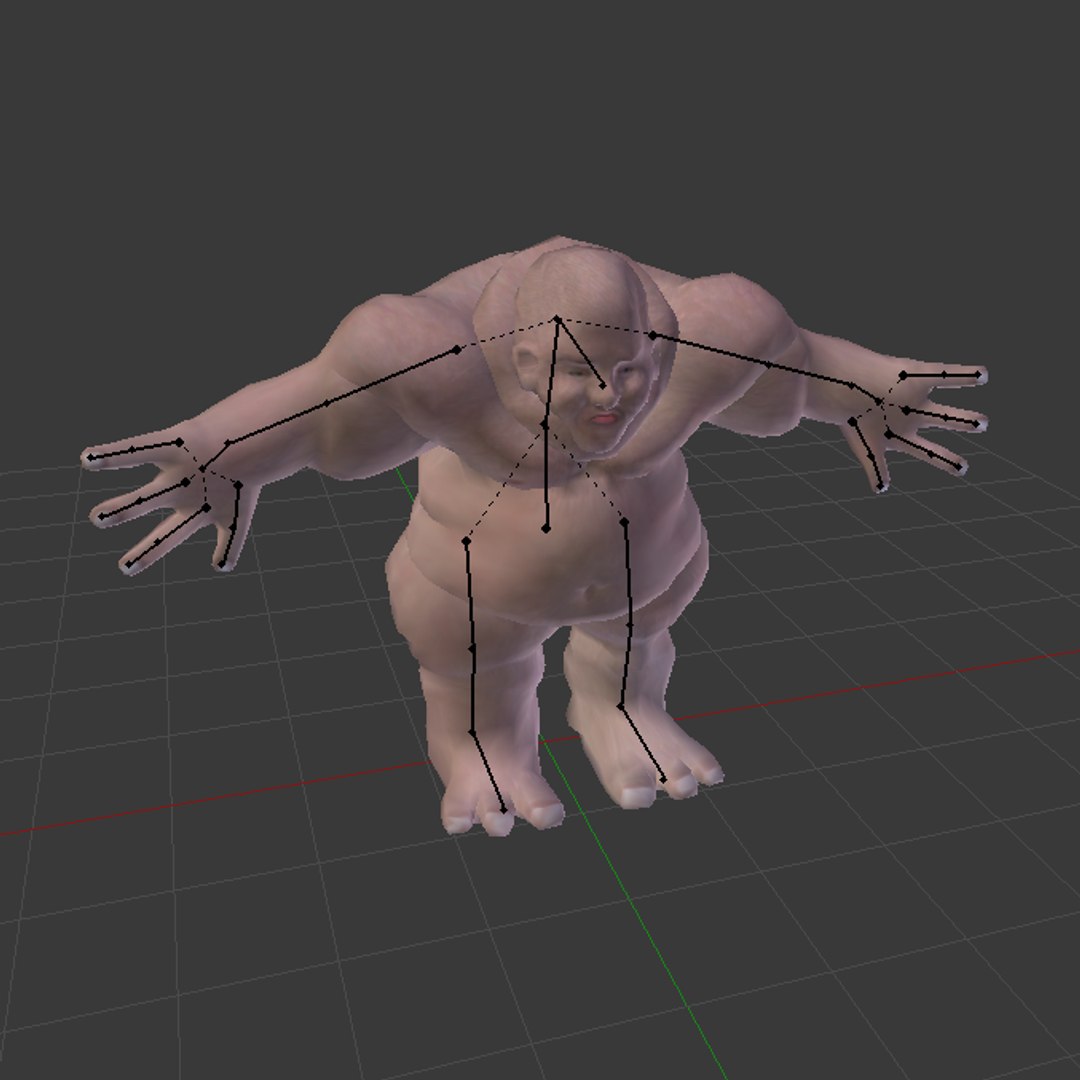 Fatty Humanoid 3d Model