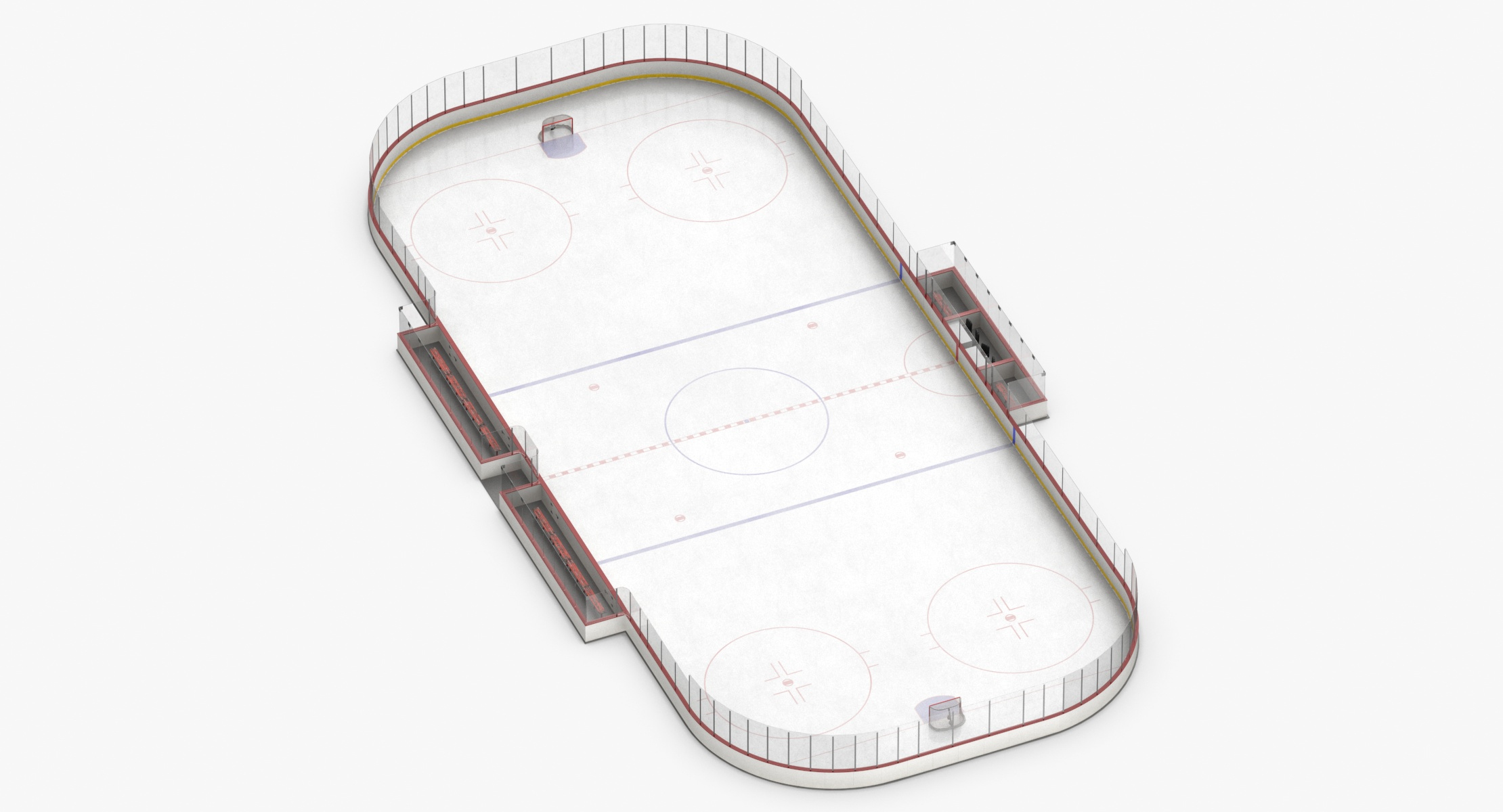 Ice hockey rink 3D model TurboSquid 1521724