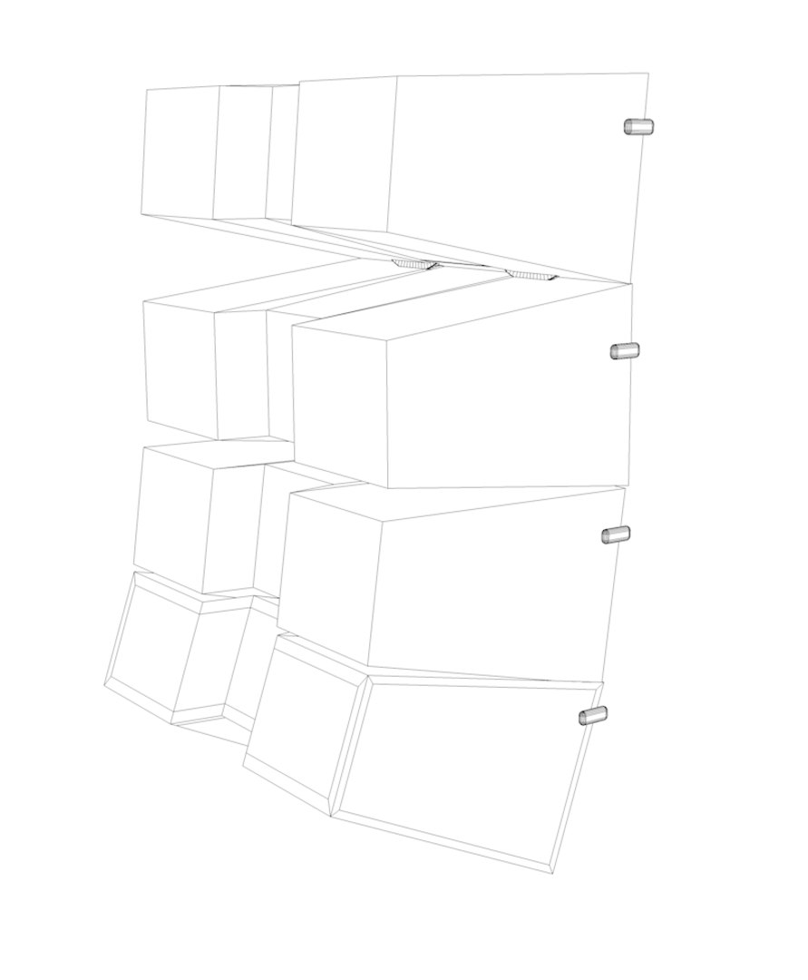 3D speaker line array - TurboSquid 1400321