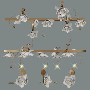 lure chandelier pelle 3D model