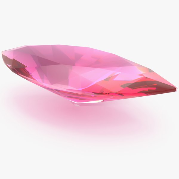 3D Marquise Cut Pink Topaz